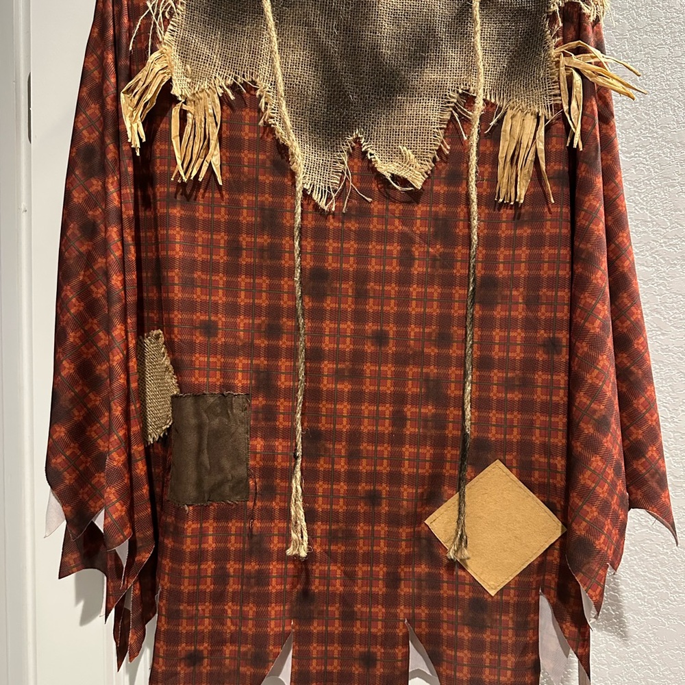 Scarecrow Poncho Costume for Adults